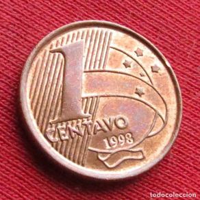 Monete antiche di America: Brasil Brazil 1 centavo 1998 KM# 647 *V2